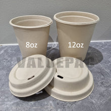 Load image into Gallery viewer, Bagasse Cup 8oz and Lid
