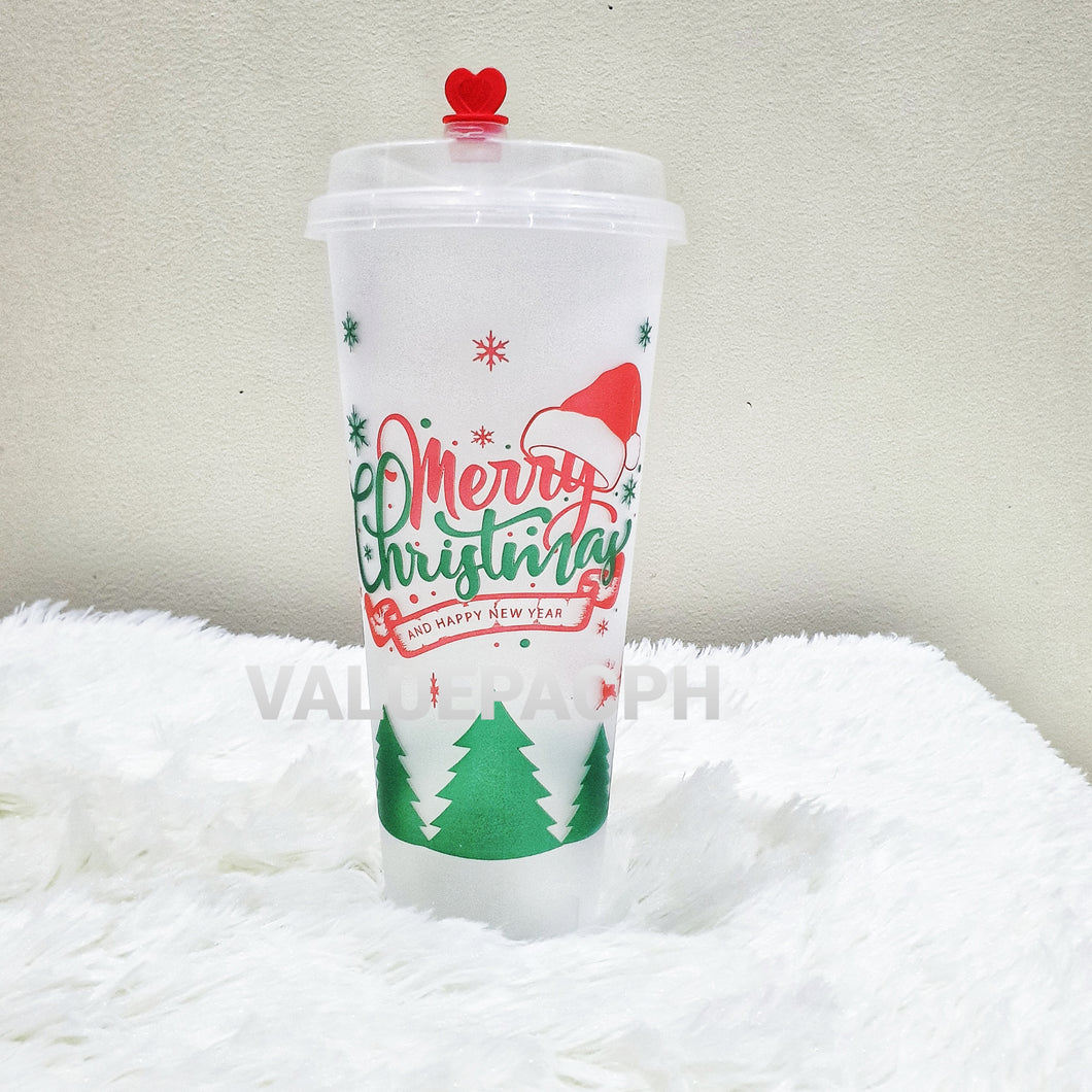 Christmas Slim Hard Cup 22oz (Multicolor)