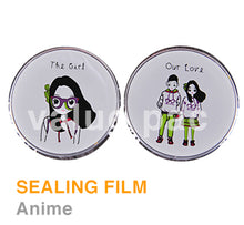 Load image into Gallery viewer, Valuepac Sealing Film for Plastic Cup 2500 Shots Anime Love Design
