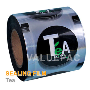 Valuepac Sealing Film for Plastic Cup 3000 shots Tea Design