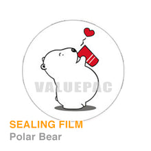 Load image into Gallery viewer, Valuepac Sealing Film for Plastic Cup 2000 shots Polar Bear Design

