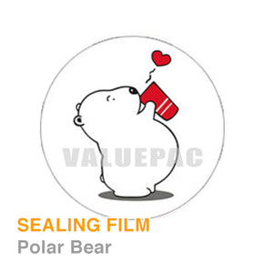 Valuepac Sealing Film for Plastic Cup 2000 shots Polar Bear Design
