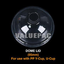 Load image into Gallery viewer, Valuepac PET Plastic Dome Lid 95mm for PP Y Cup, PP U Cup
