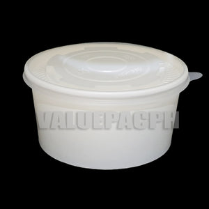 White Paper Bowl 1000ml with Lid