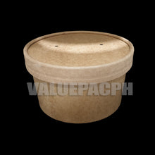 Load image into Gallery viewer, Kraft Paper Bowl 530ml with Kraft Lid
