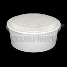 Load image into Gallery viewer, Salad Fruit Paper Bowl 750ml Lid (White)
