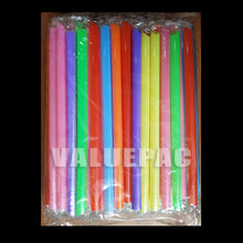 Load image into Gallery viewer, Valuepac Boba Sago Straw Assorted Colors 23cm Boba Sago Milk Tea Straw  Philippines (Individually Film Wrapped)
